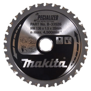 Makita 136 x 20mm x 30T TCT Metal Cutting Circular Saw Blade