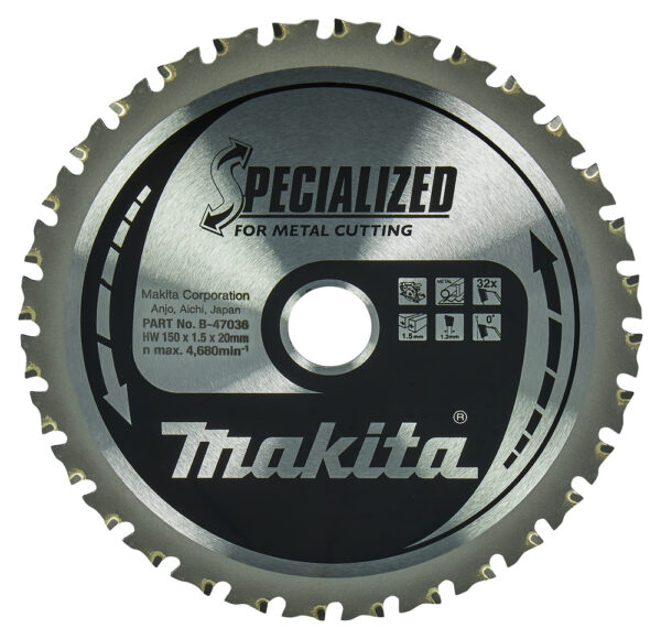 Makita 150 x 20mm x 32T TCT Metal Cutting Circular Saw Blade