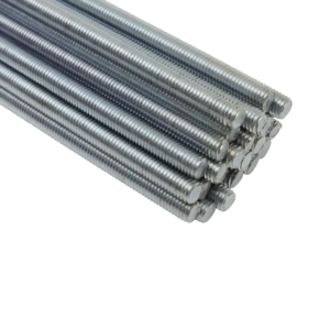 Bison M10 x 3m Threaded studding bar rod 4.6 grade BZP finish