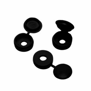5.0-6.0 (10-12g) Black Hinged Cover Caps
