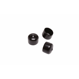 10mm Round Cap - Black