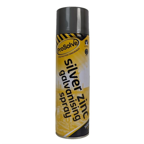 ProSolve SZG5A Cold Zinc Galvanising Spray Paint 500ml - Silver