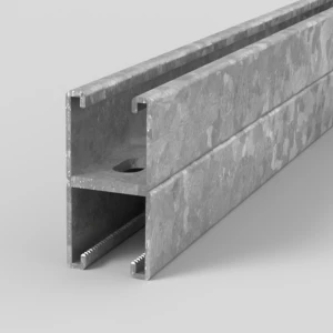 Kora 41 x 41mm x 3m Back to Back Heavy Gauge Slotted Pre-Galvanished Channel