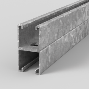 Kora 41 x 41mm x 6m Back to Back Heavy Gauge Slotted Pre-Galvanished Channel
