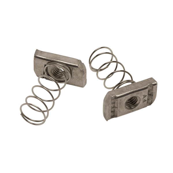 M10 Channel Nuts Long Spring Stainless A4