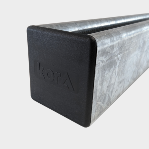 PVC 41x41mm Black Channel End Caps Heavy Gauge 10885