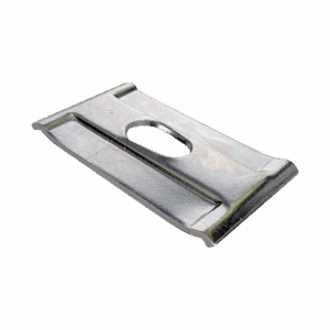 Cable Basket Hold-Down Bracket / Hanging Plate M8/M10 Silver