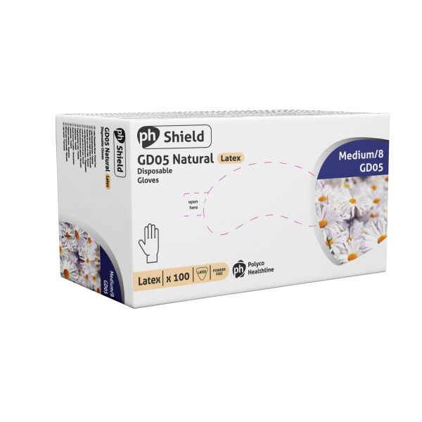 Latex Disposable Gloves Powder Free Large GD05 Blue - Image 2