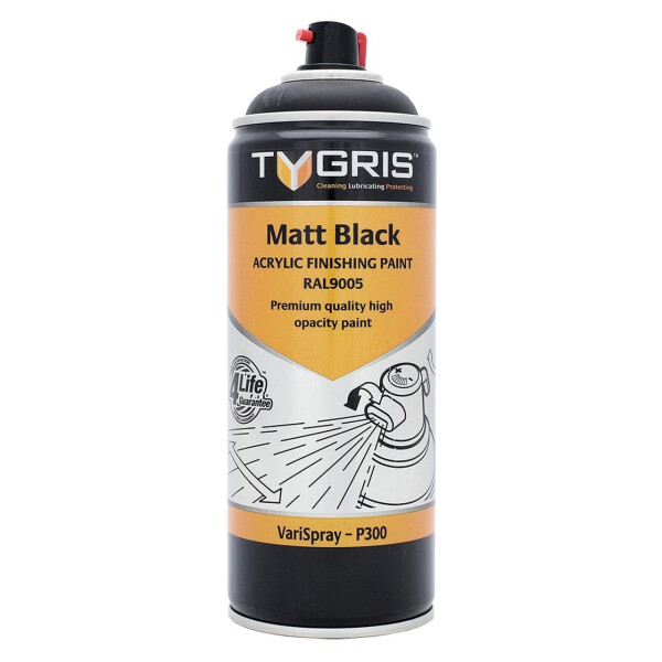 400ml Matt Black Aerosol Spray Paint