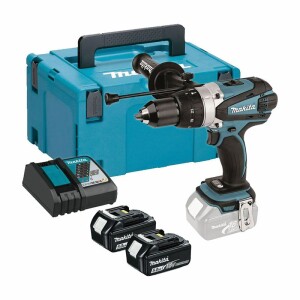 DHP458RTJ Makita 18v Combi Kit C/W 2 x 5.0ah Li-ion Batteries