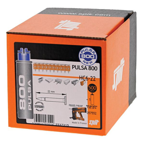 057550 HC6 15 15mm SPIT Pulsa P800 Nails - Hard Concrete (500) - Image 3