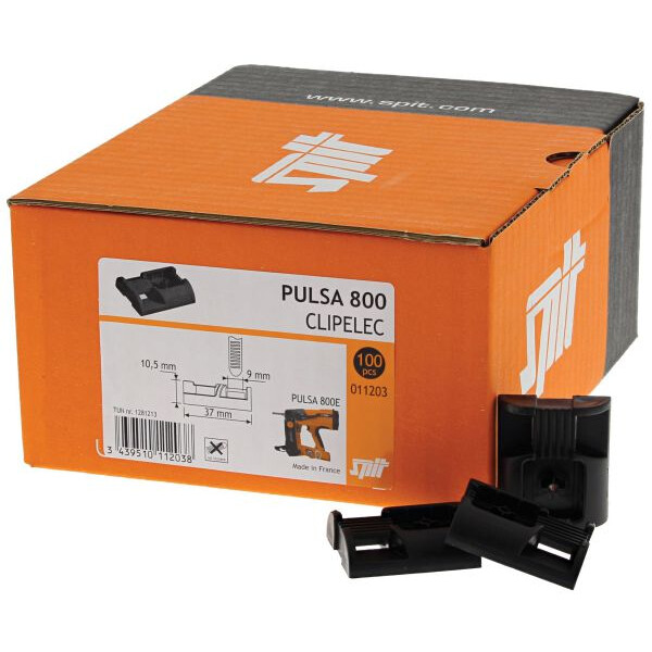 SPIT Pulsa Black Elec All Purpose Cable Tie Clip 011203 - Image 3