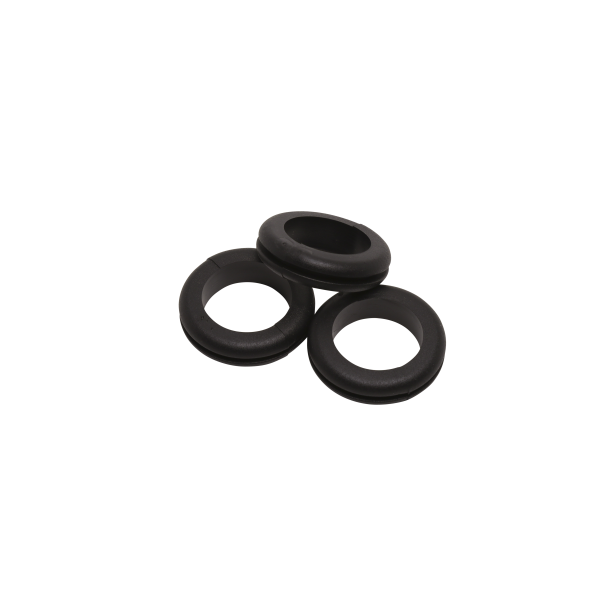25mm open black cable grommet