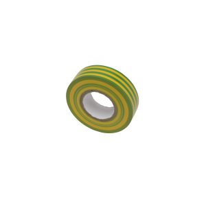Green/Yellow Stripe 19mmx20m PVC Tape