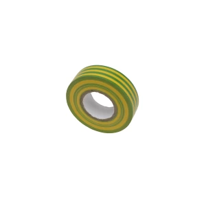 Green/Yellow Stripe 19mmx20m PVC Tape