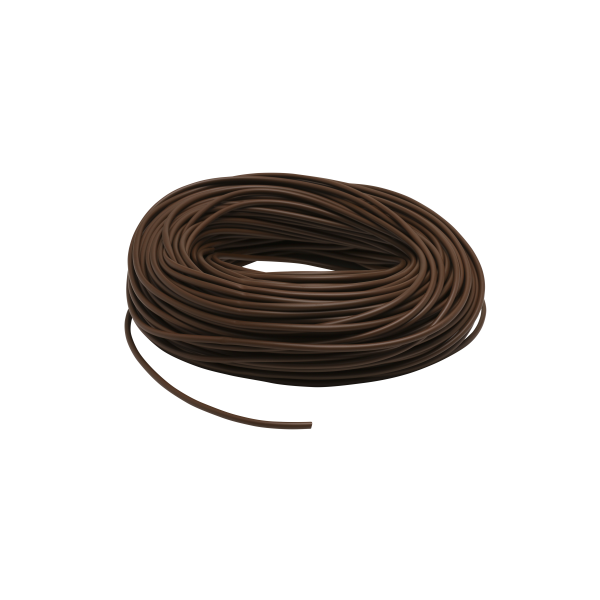 PVC Oversleeving Brown (L) 4mm 100m Hank