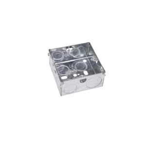 Single Metal Back Box 35mm deep