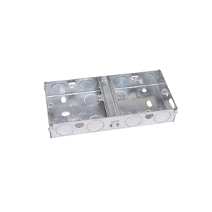 Dual Metal Back Box 25mm deep