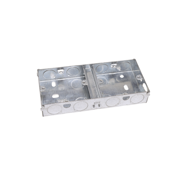 Dual Metal Back Box 25mm deep