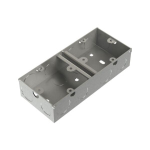 Dual Metal Back Box 35mm deep