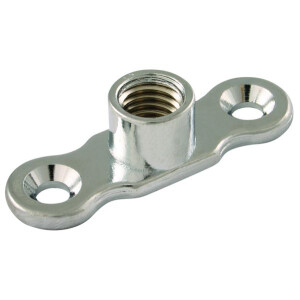 Chrome Back Plate M10 Female Thread
