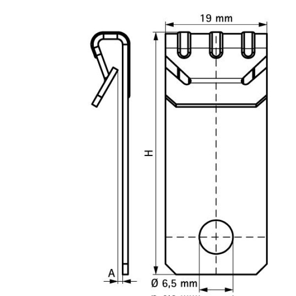 Britclip Vertical Flange Clip 5-7mm - Image 2