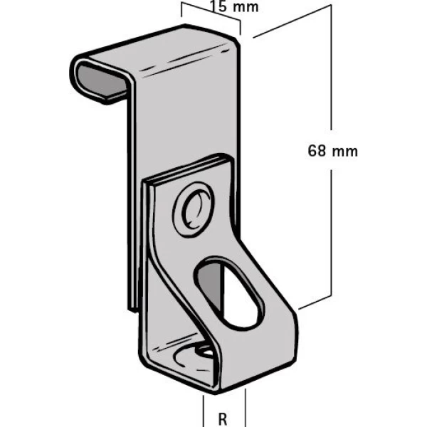 Britclip Purlin Rod Hanger M8 - Image 2