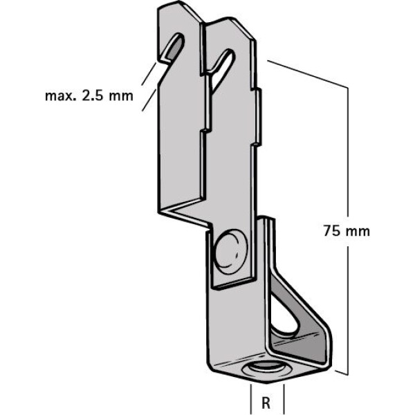 Britclip Z-Purlin Rod Hanger M8 - Image 2