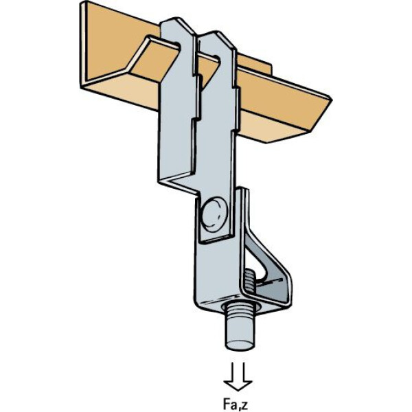 Britclip Z-Purlin Rod Hanger M8 - Image 3