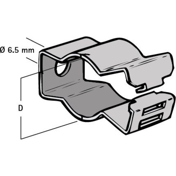 Britclip Locking Conduit Clip 20-22mm - Image 2