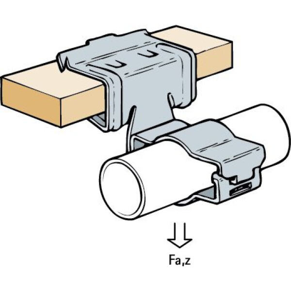Britclip Horizontal Flange Conduit Clip 10-16mm - Image 3