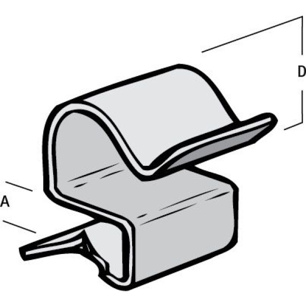 Britclip Cable Flange Clip 8-12mm/6-7mm - Image 2