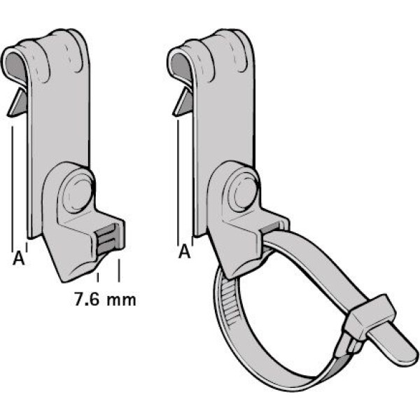 Britclip Cable Tie Vertical Flange Clip - Image 2