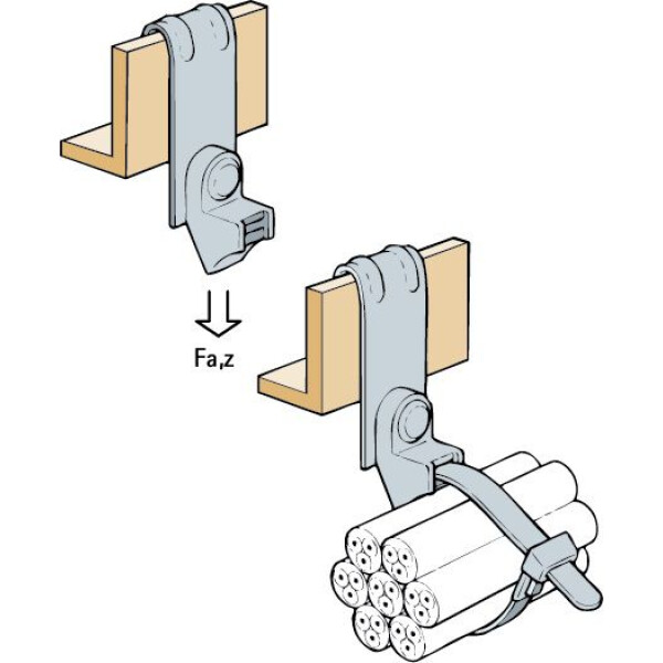 Britclip Cable Tie Vertical Flange Clip - Image 3