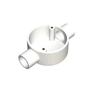 25mm White PVC Through Box