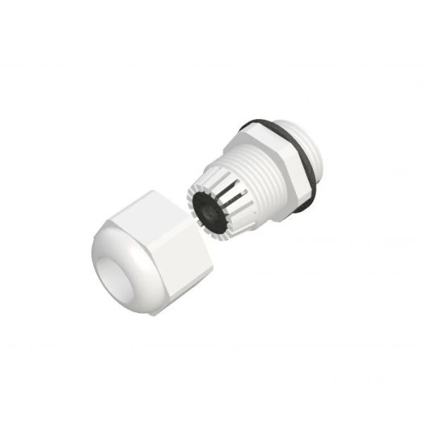 PVC stuffing gland 20mm white