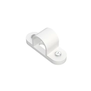 20mm White PVC Spacer Bar Saddle