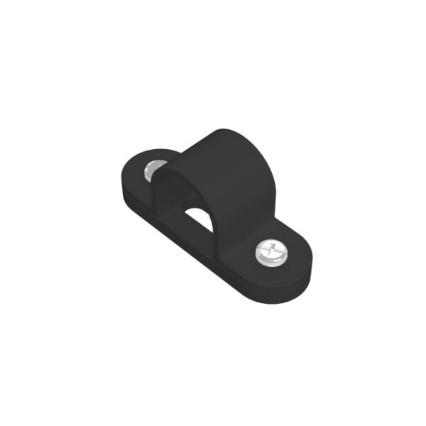 25mm Black PVC Spacer Bar Saddle