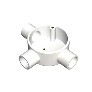 25mm White PVC Tee Box