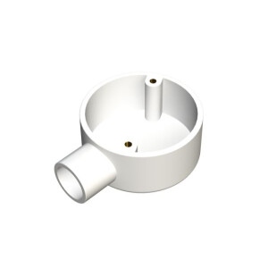 25mm White PVC Terminal Box