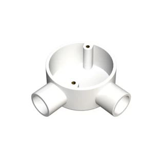 20mm White PVC Angle Box