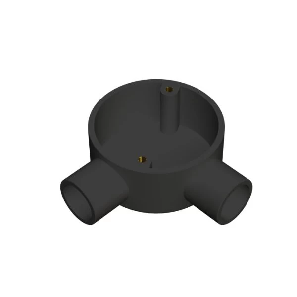 20mm Black PVC Angle Box