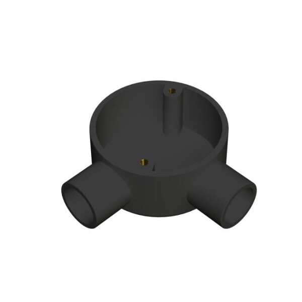 25mm Black PVC Angle Box