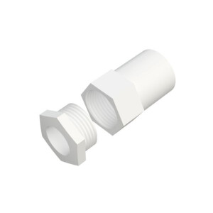 20mm White PVC Female Adaptor