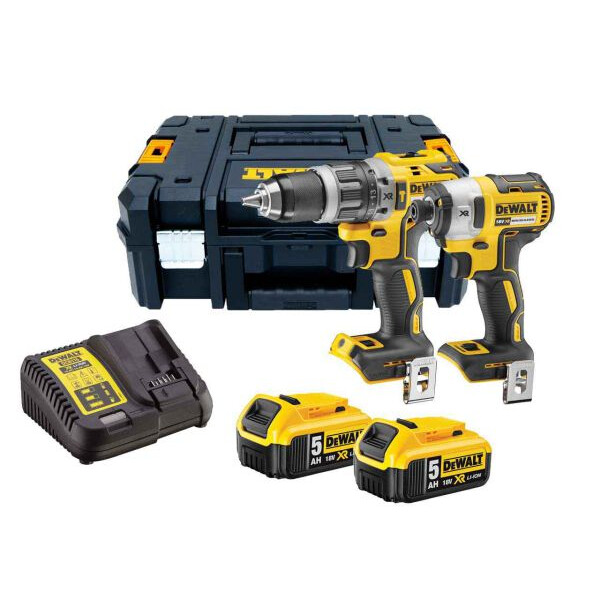 DCK266PP2T Dewalt 18v Brushless Twin Pack c/w 2x5.0 batts