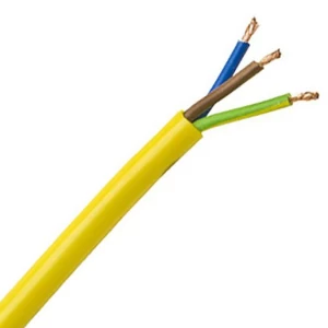 1.5mm Yellow Arctic Cable 3 Core 100 Metre