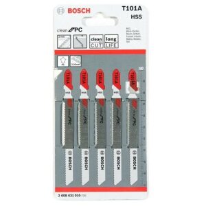 Bosch T101A Jigsaw Blades (Pack of 5) Acrylic & Perspex Cutting