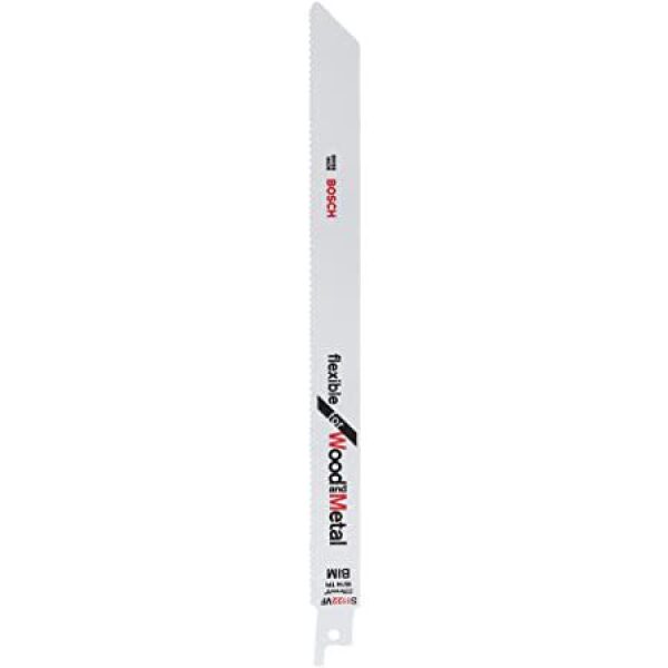 Bosch S1122VF Sabre Saw Blades (5) - 225mm Long - Metal/Wood