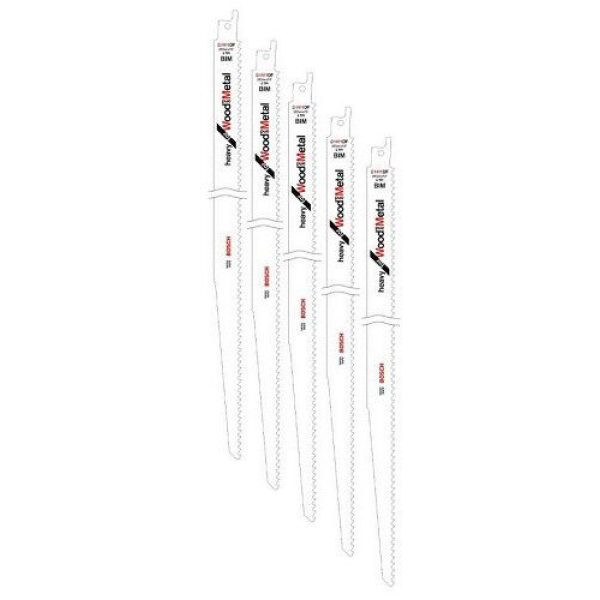 Bosch S1411DF Sabre Saw Blades BiMetal 300mm Long (Pack Of 5)