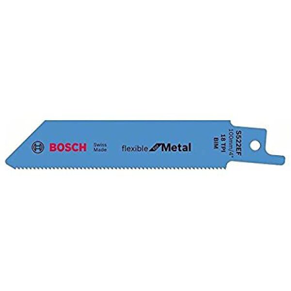 Bosch S522EF Sabre Saw Blades (5) 100mm Long - Metal Cutting
